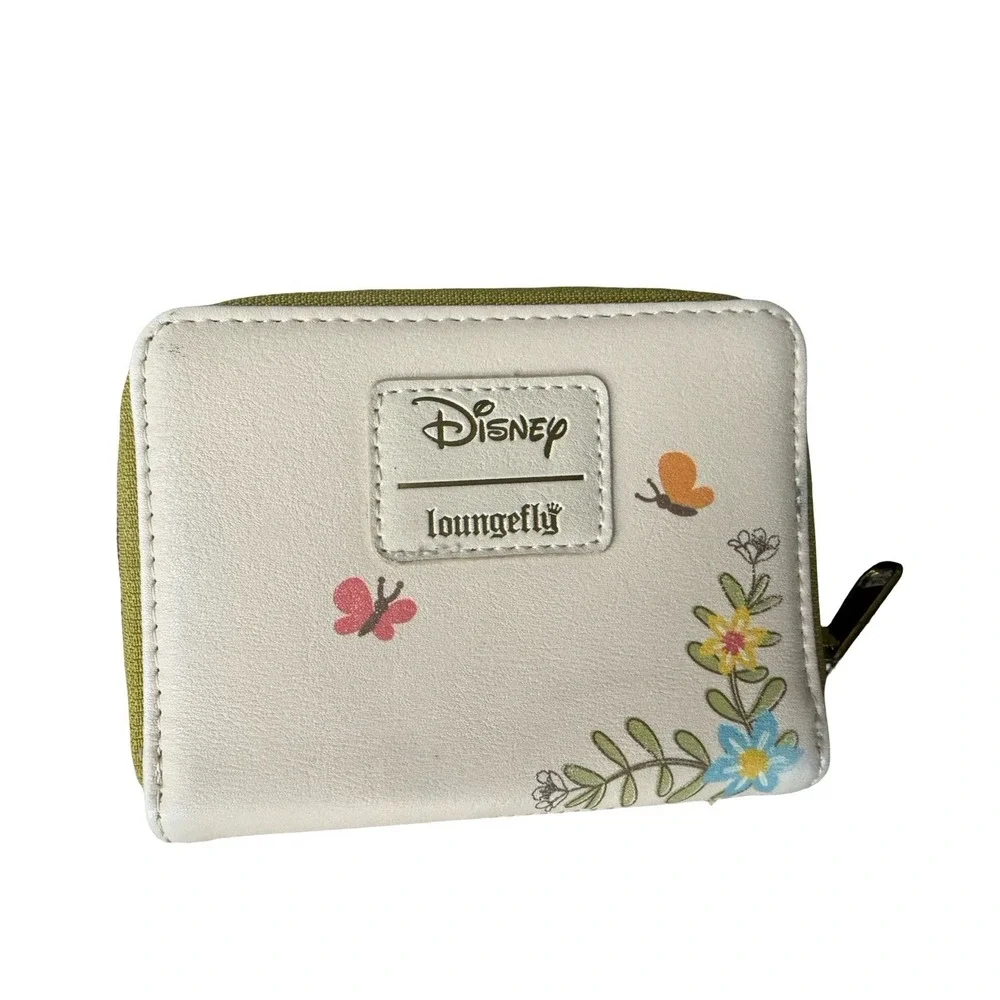 Loungefly Disney Winnie the Pooh Small Zip-Around Wallet Light Blue Floral